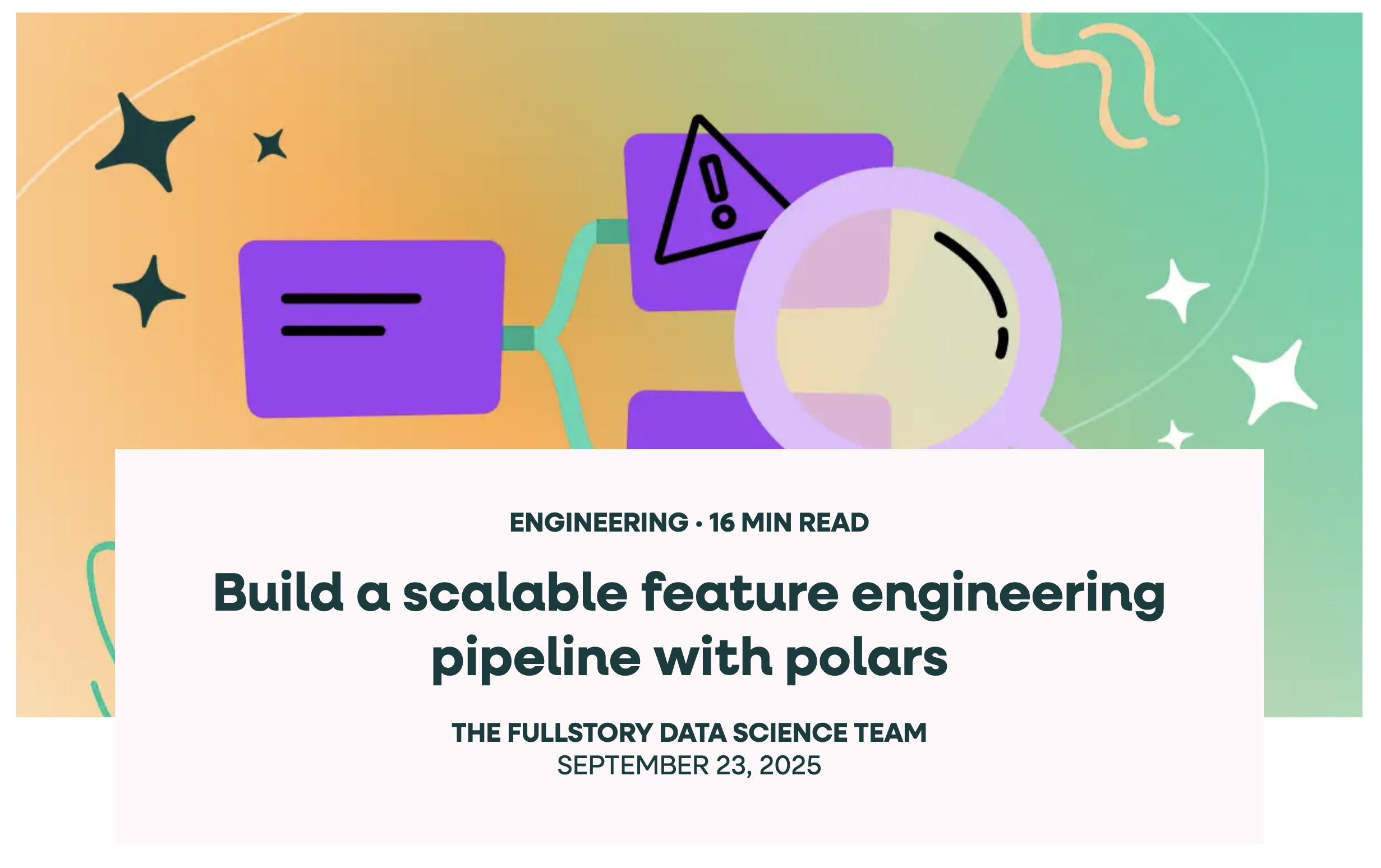 Feature engineering with Polars diagram